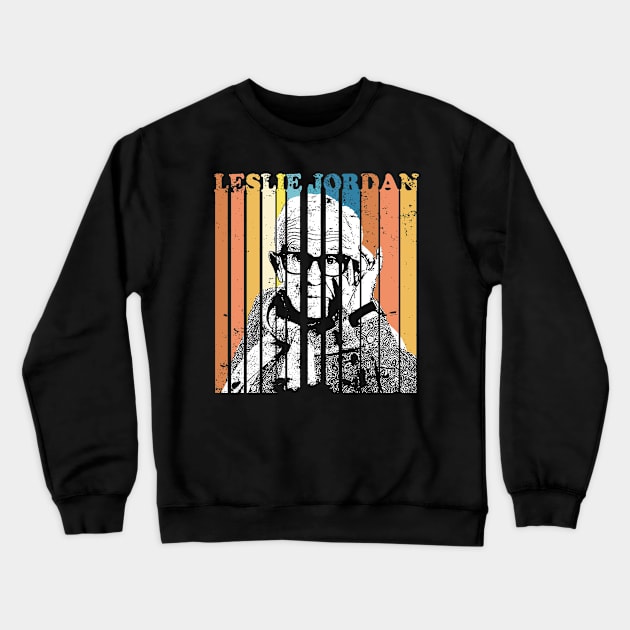 Leslie Jordan Retro Vintage Crewneck Sweatshirt by Cube2